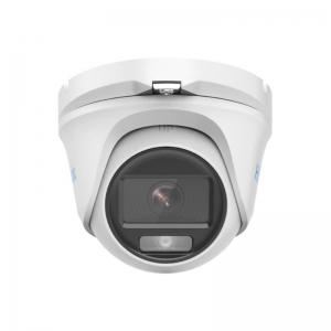 CCTV HILOOK CAMERA ANALOG COLORVU LITE TURRET 2MP WHITE LIGHT RANGE 20M (IP66)